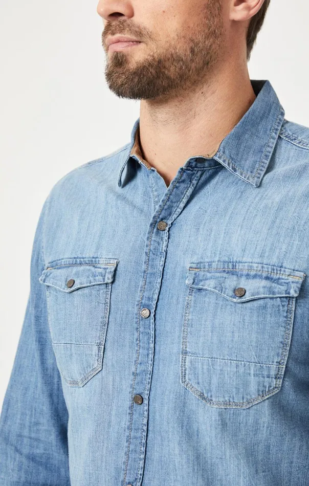 Rio Shirt In Light Camo Vintage Men Mavi Jeans Shirts