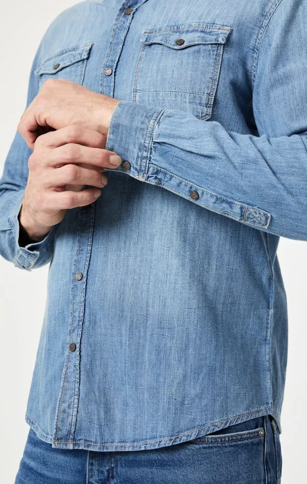 Rio Shirt In Light Camo Vintage Men Mavi Jeans Shirts