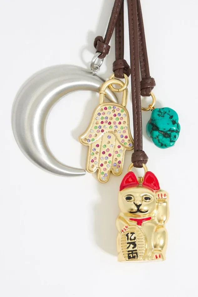 Rope Bag Charm Brown Women Bimba Y Lola Bag Charms Rope Bag Charm Brown Women Bimba Y Lola Bag Charms