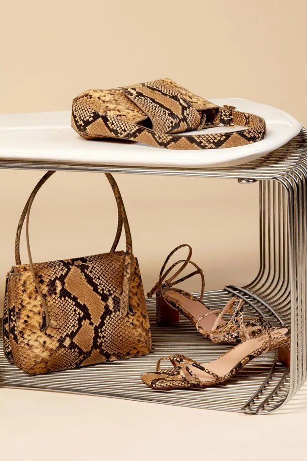 Rouje BAGUETTE Bag Python Naturel Women Bags