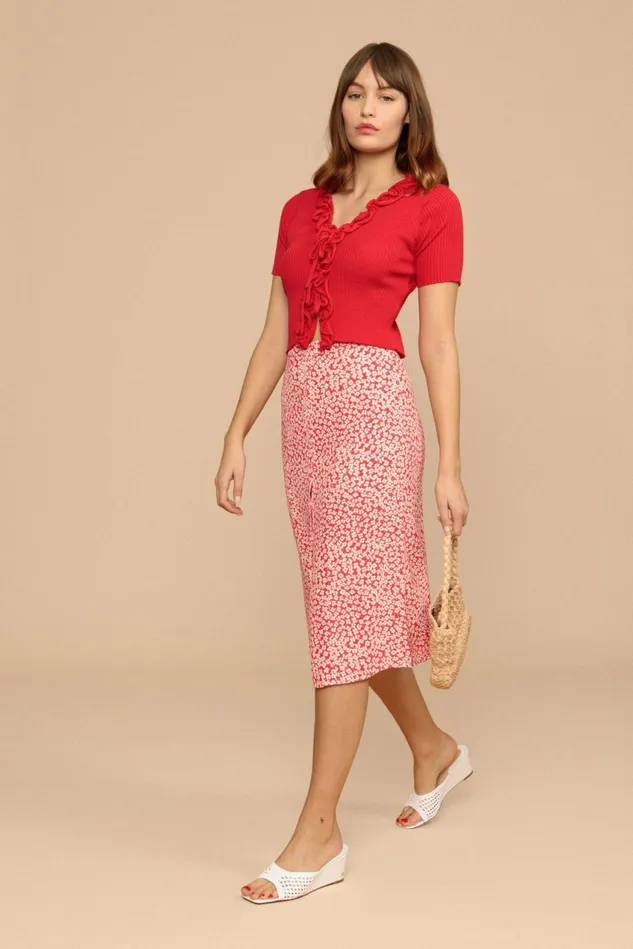 Rouje ELIOT Skirt Coquelicot Fleurette Women Skirts