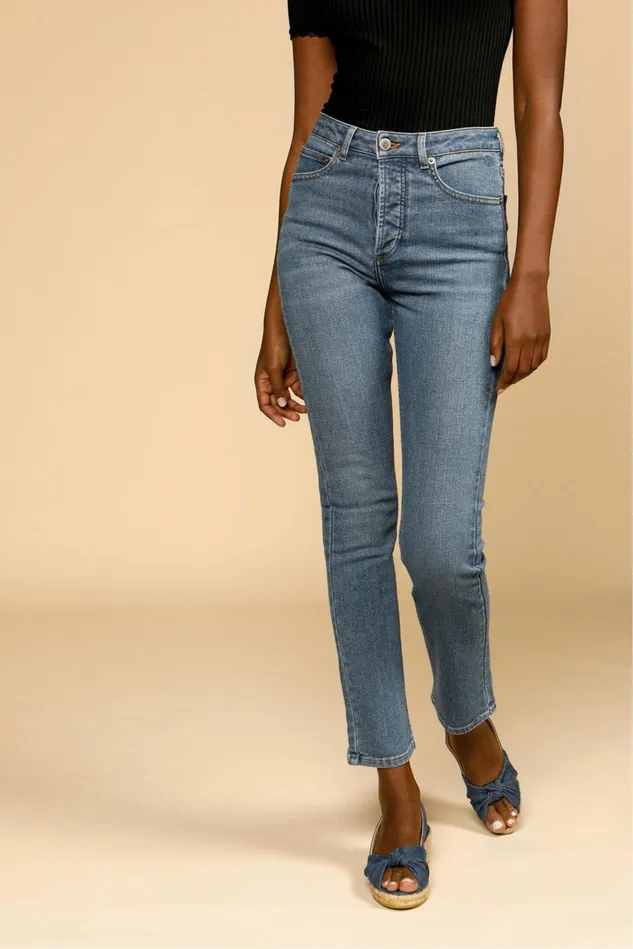 Rouje ODEON Jeans Indigo Double Stone Women Pants
