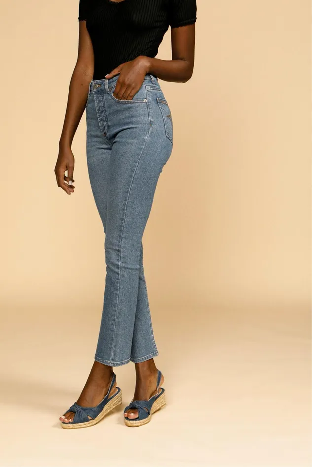 Rouje ODEON Jeans Indigo Double Stone Women Pants