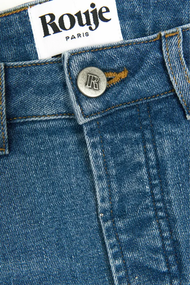 Rouje ODEON Jeans Indigo Double Stone Women Pants