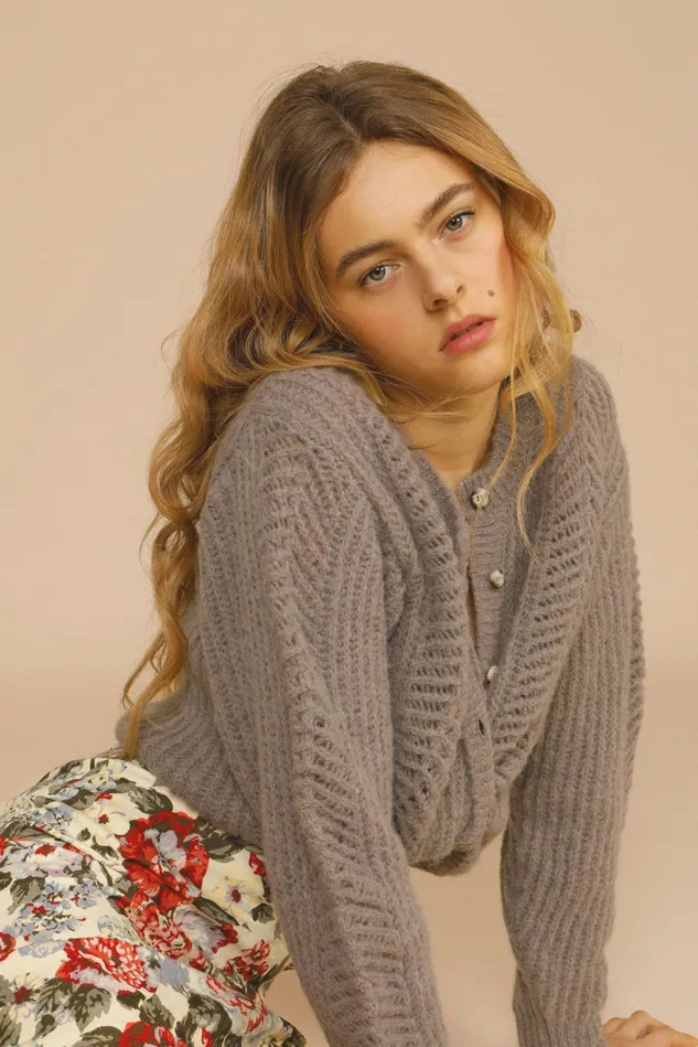 Rouje ODILE Cardigan Light Brown Women Knits