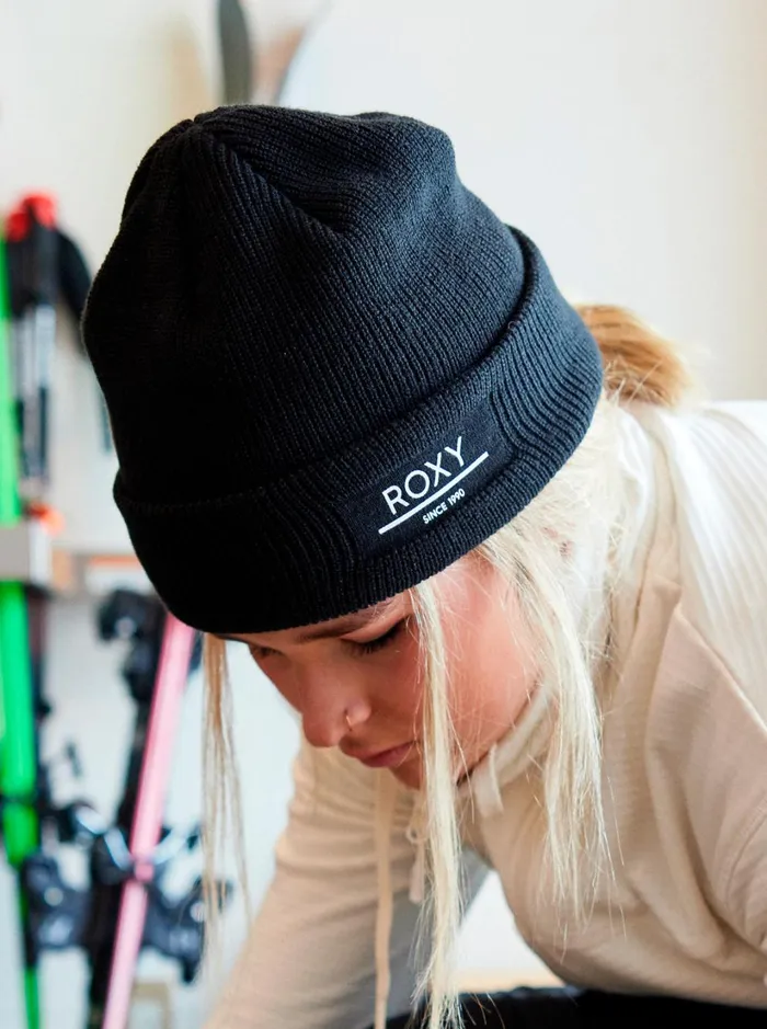 Roxy Beanies Folker Beanie True Black 8211 Women
