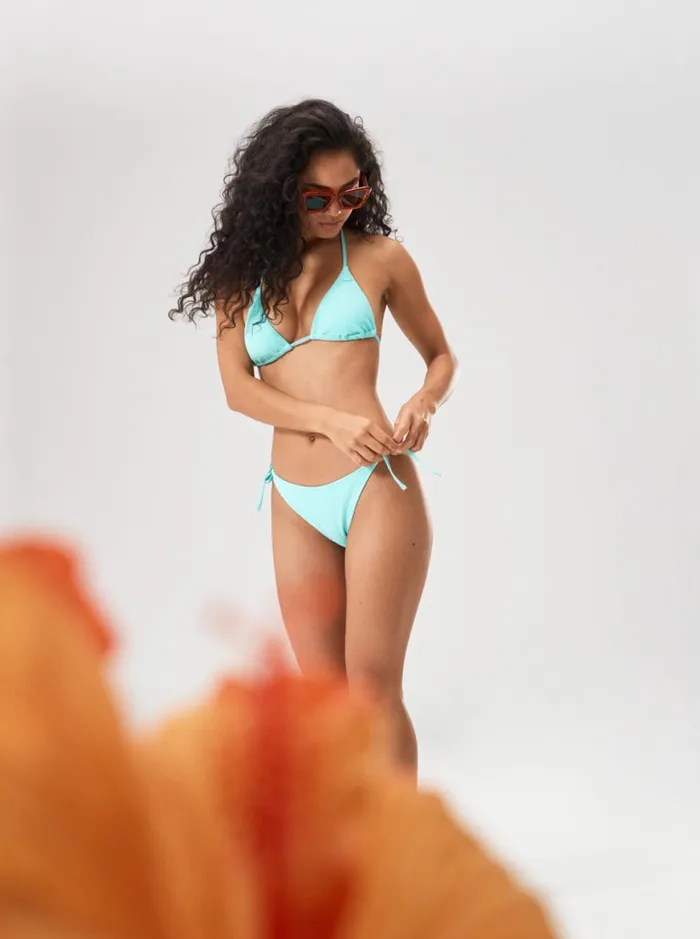 Roxy Bikini Bottoms Aruba Tie Side Moderagte Bikini Bottoms Aruba Blue 8211 Women