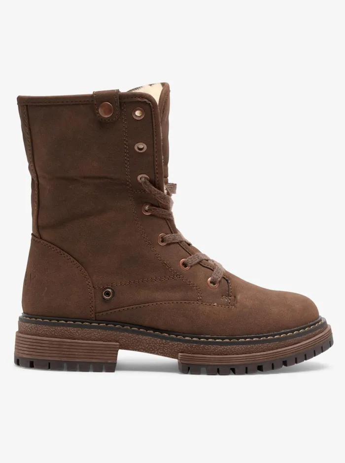 Roxy Boots Bruna LaceUp Boots Chocolate 8211 Women