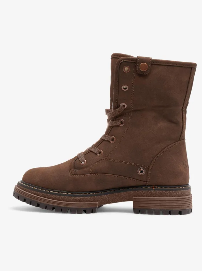 Roxy Boots Bruna LaceUp Boots Chocolate 8211 Women