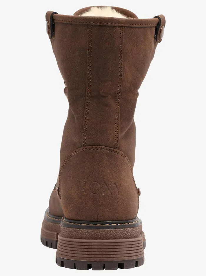 Roxy Boots Bruna LaceUp Boots Chocolate 8211 Women