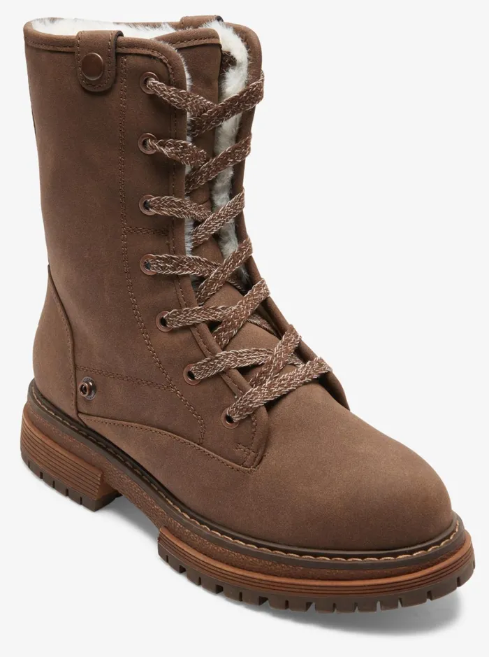 Roxy Boots Bruna LaceUp Boots Chocolate 8211 Women