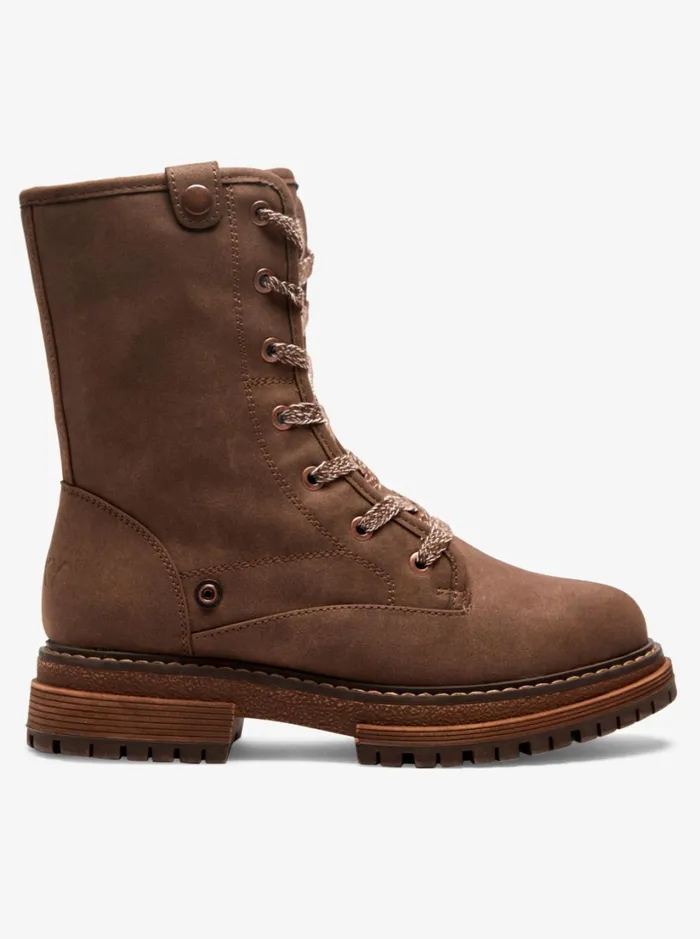 Roxy Boots Bruna LaceUp Boots Chocolate 8211 Women