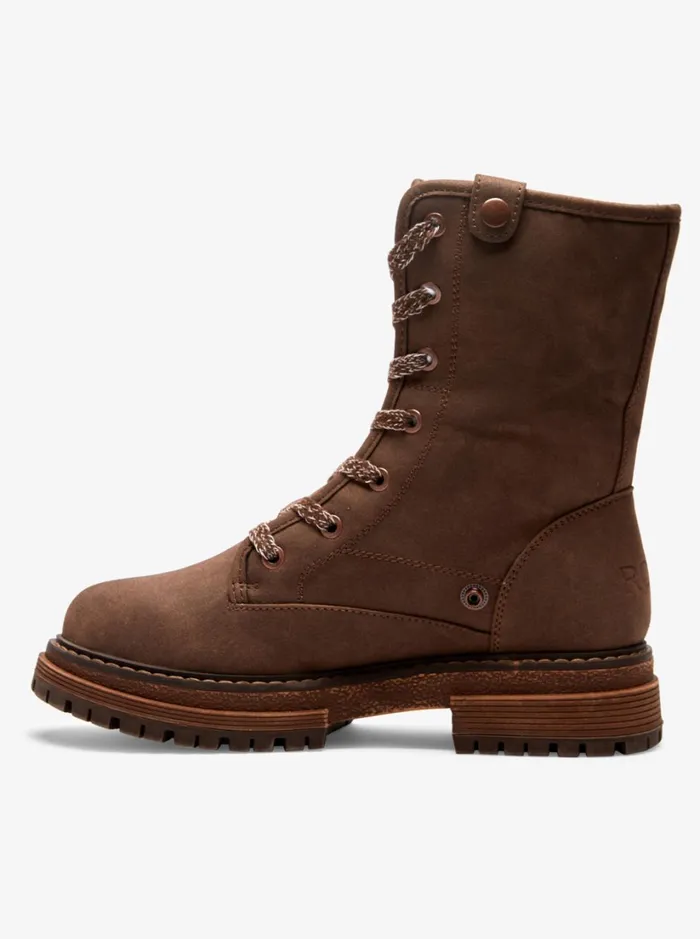 Roxy Boots Bruna LaceUp Boots Chocolate 8211 Women