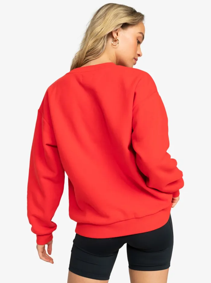 Roxy Fleece and Hoodies Kelia 7 Sweatshirt Flame Scarlet 8211 Women