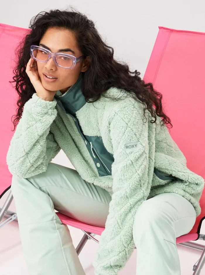 Roxy Fleece and Softshells Alabama Technical Fleece Cameo Green 8211 Women