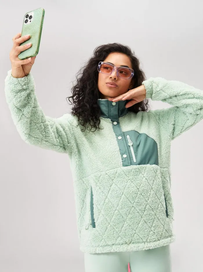 Roxy Fleece and Softshells Alabama Technical Fleece Cameo Green 8211 Women