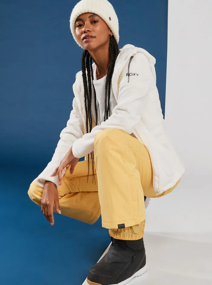 Roxy Fleece and Softshells Tundra Technical Fleece Egret 8211 Women