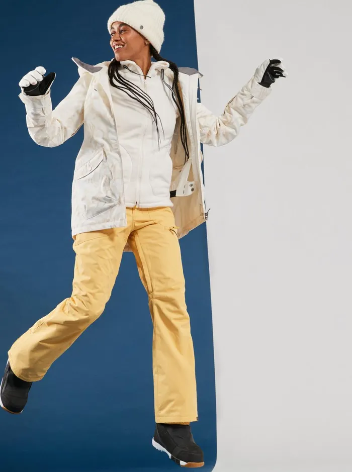 Roxy Fleece and Softshells Tundra Technical Fleece Egret 8211 Women