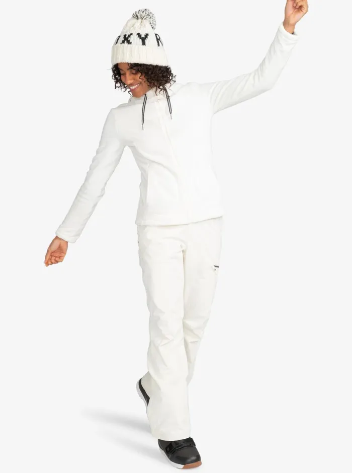 Roxy Fleece and Softshells Tundra Technical Fleece Egret 8211 Women