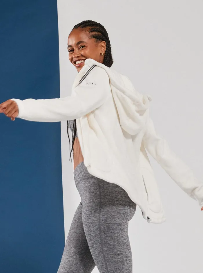 Roxy Fleece and Softshells Tundra Technical Fleece Egret 8211 Women