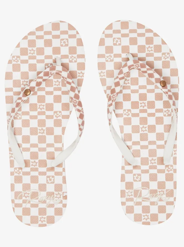 Roxy Flip Flops Portofino FlipFlops Brownwhite 8211 Women