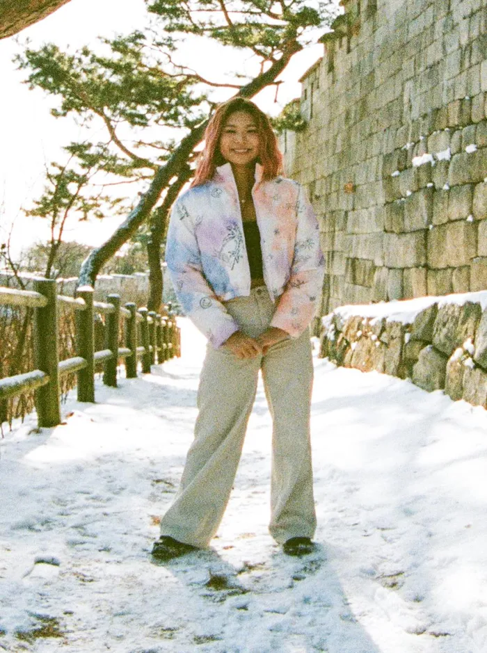 Roxy Jackets Chloe Kim Reversible Puffer Bomber Jacket Snow White Magic Moments 8211 Women