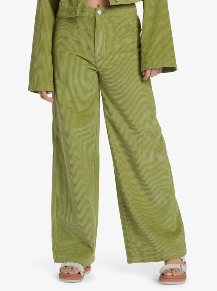 Roxy Pants and Jeans Chloe Kim Corduroy Pants Iguana 8211 Women