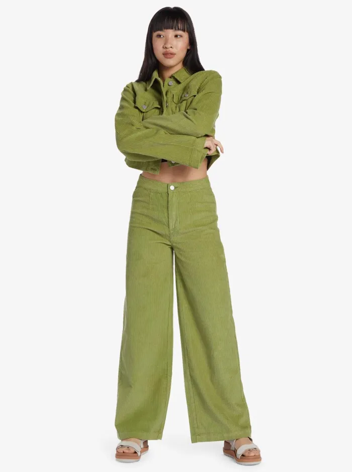 Roxy Pants and Jeans Chloe Kim Corduroy Pants Iguana 8211 Women