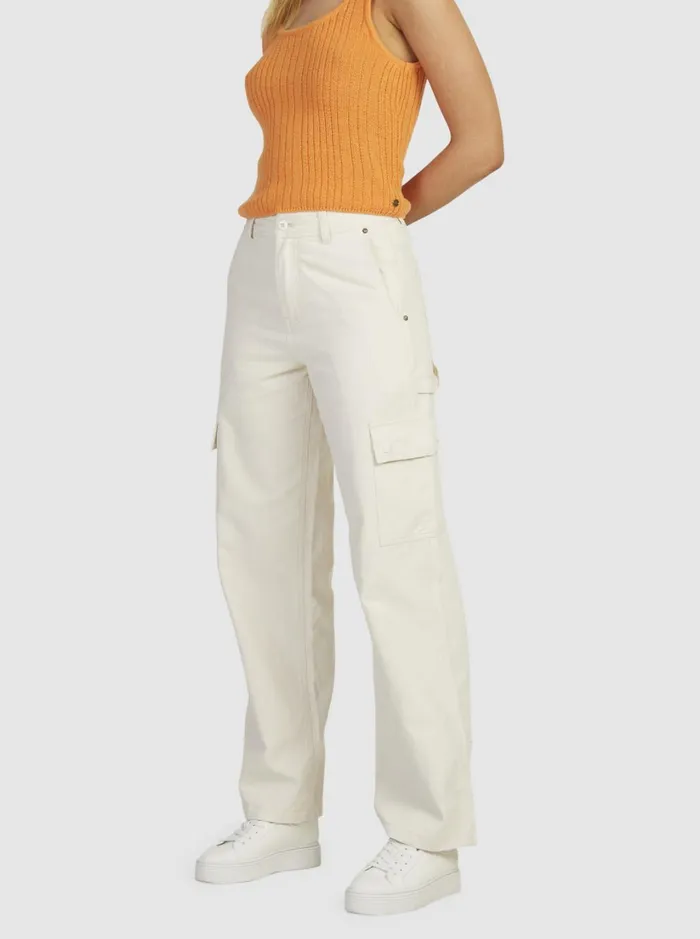 Roxy Pants and Jeans Lefty Cargo Trousers Natural 8211 Women