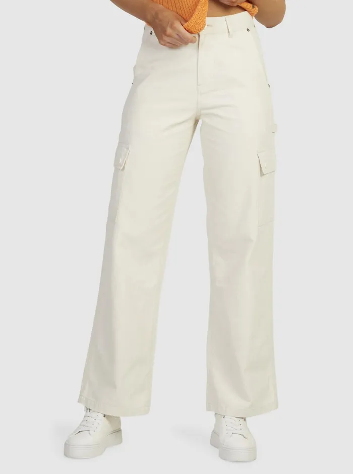Roxy Pants and Jeans Lefty Cargo Trousers Natural 8211 Women