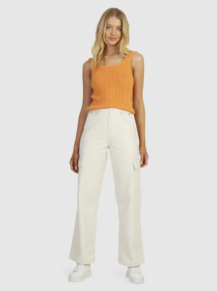 Roxy Pants and Jeans Lefty Cargo Trousers Natural 8211 Women