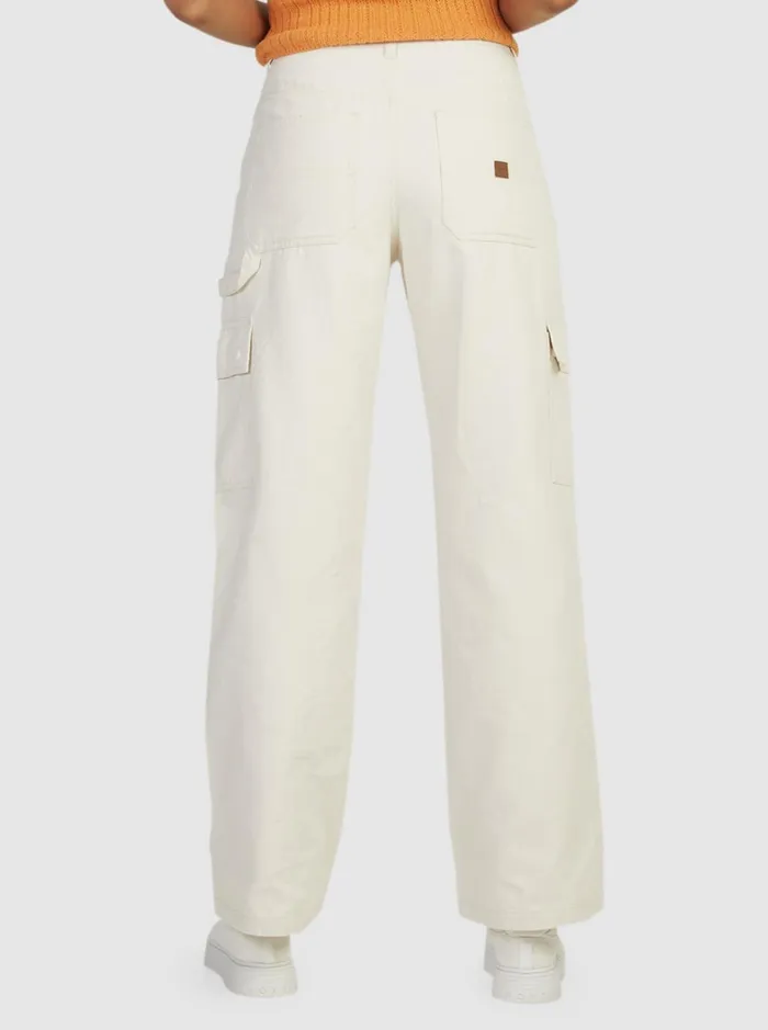 Roxy Pants and Jeans Lefty Cargo Trousers Natural 8211 Women