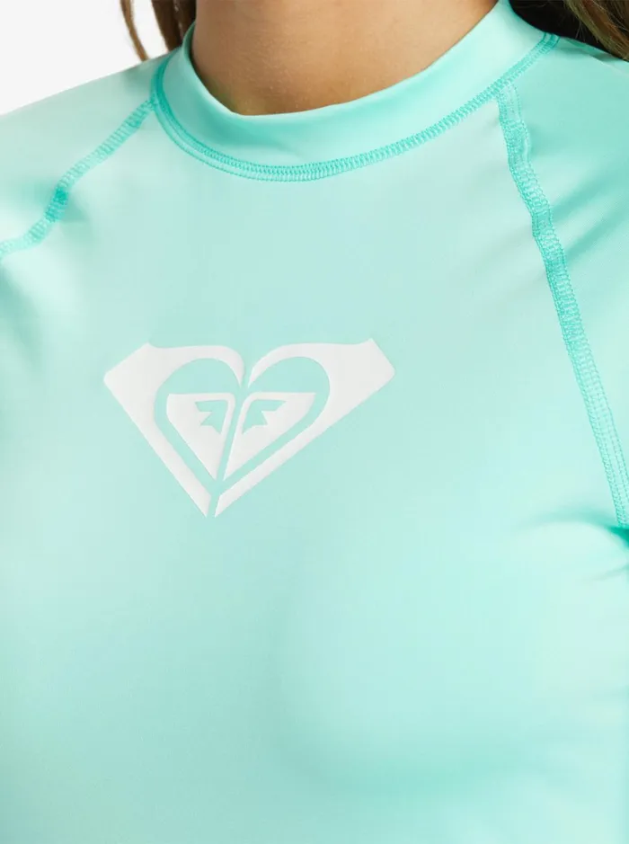 Roxy Rashguards Whole Hearted Long Sleeve UPF 50 Rashguard Opal 8211 Women