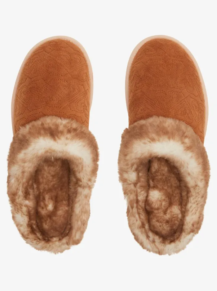 Roxy Sandals Cozzee Mule Slippers Tan 8211 Women