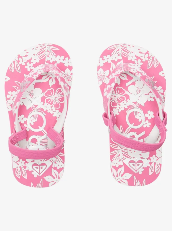 Roxy Shoes and Sandals Toddler039s Pebbles Sandals Pinkwhite 8211 Women