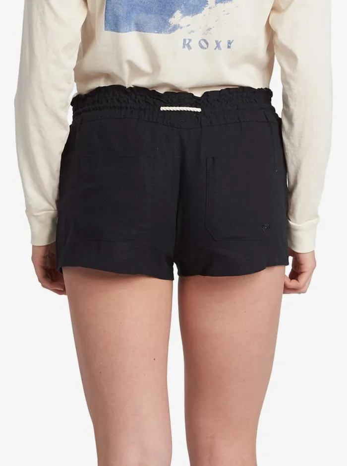 Roxy Shorts Oceanside Elasticized Shorts True Black 8211 Women