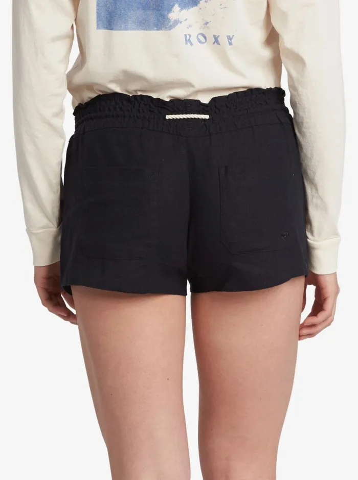 Roxy Shorts Oceanside Elasticized Shorts True Black 8211 Women