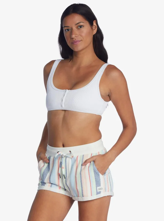 Roxy Shorts Waves And Rays Fleece Bottom Bayside Stripe 8211 Women