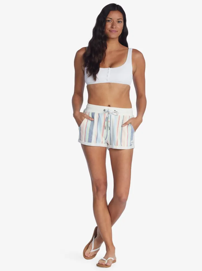 Roxy Shorts Waves And Rays Fleece Bottom Bayside Stripe 8211 Women