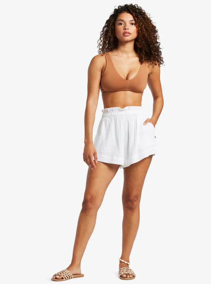 Roxy Shorts What A Vibe Beach Shorts Snow White 8211 Women