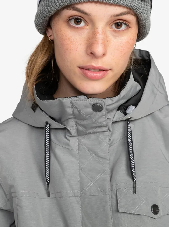 Roxy Snow Jackets Billie Technical Snow Jacket Heather Grey 8211 Women