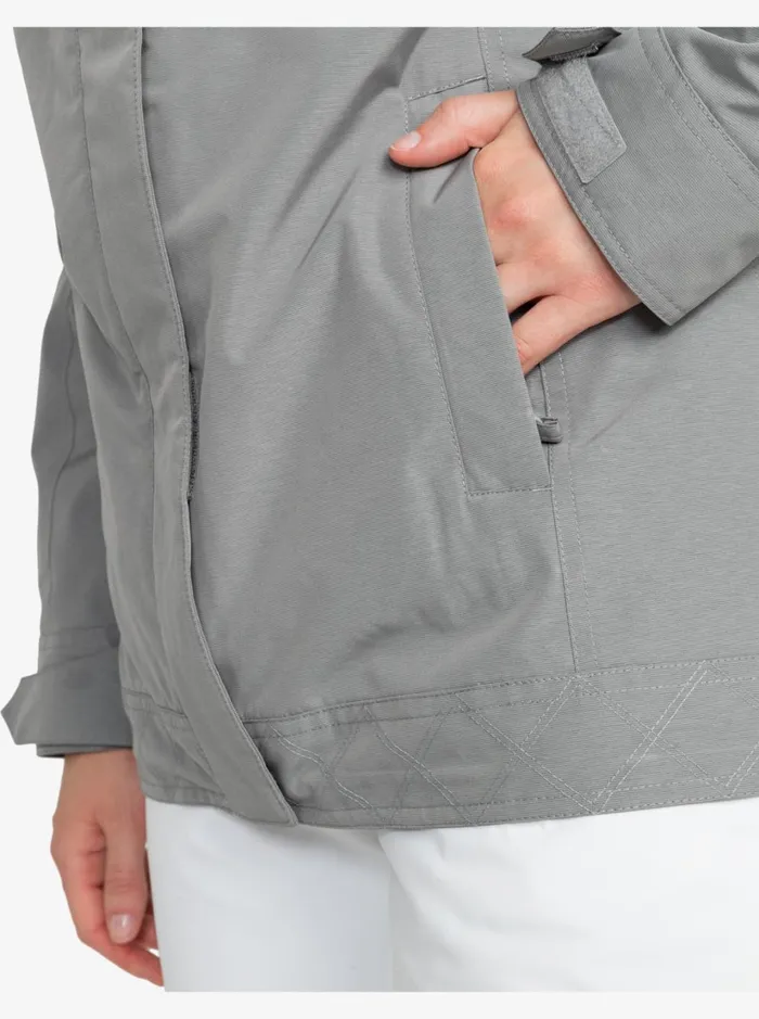 Roxy Snow Jackets Billie Technical Snow Jacket Heather Grey 8211 Women