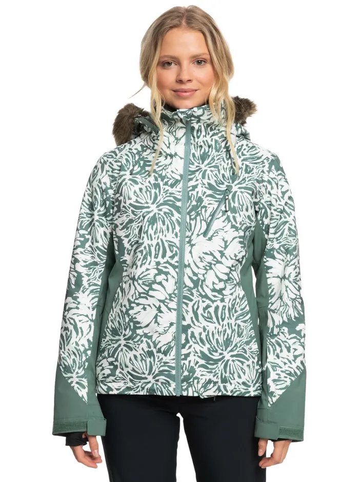 Roxy Snow Jackets Jet Ski Premium Technical Snow Jacket Dark Forest Wild 8211 Women