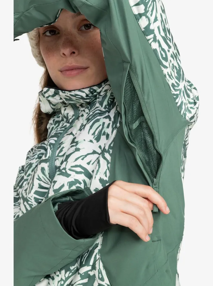 Roxy Snow Jackets Jet Ski Premium Technical Snow Jacket Dark Forest Wild 8211 Women