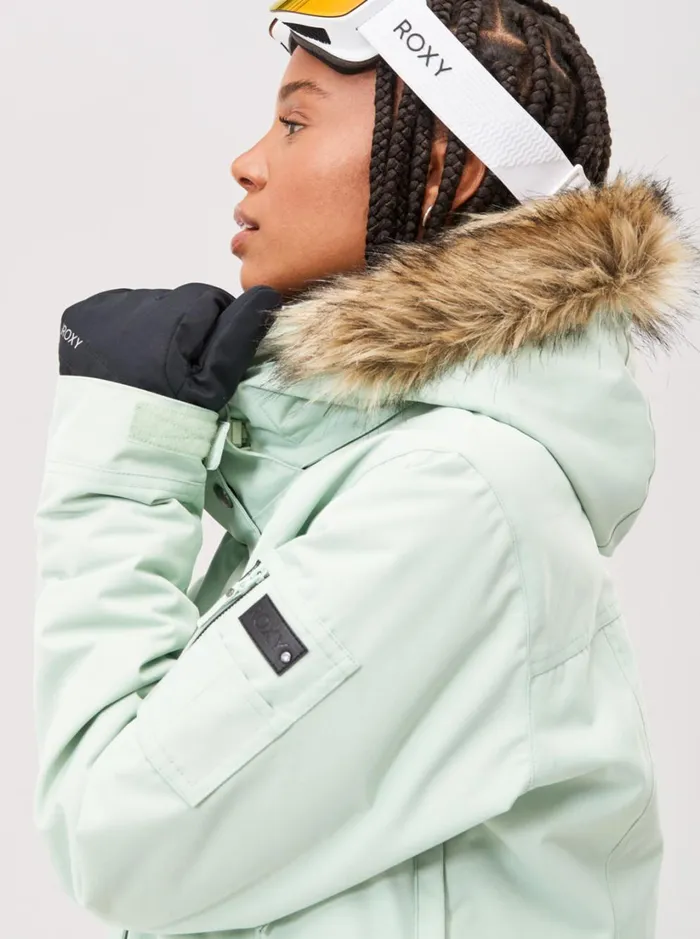 Roxy Snow Jackets Meade Technical Snow Jacket Cameo Green 8211 Women