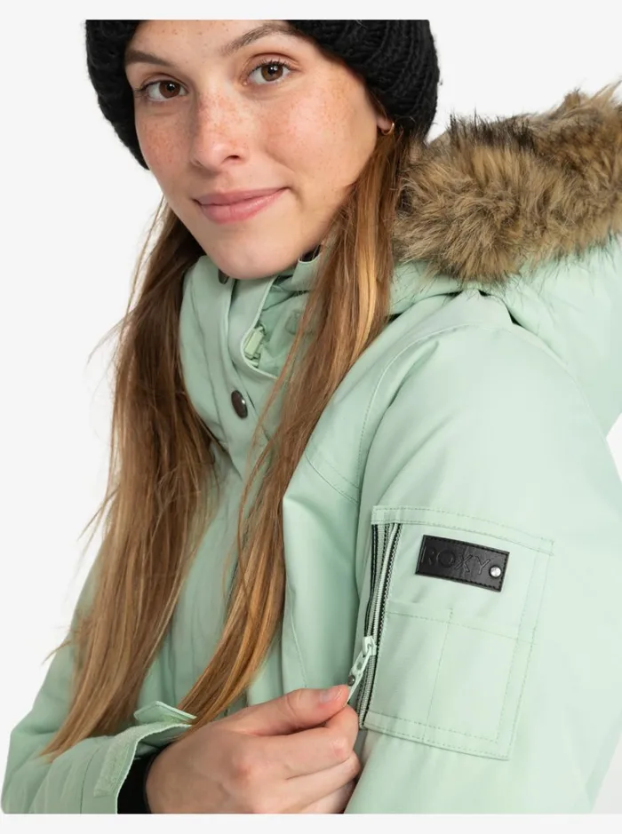 Roxy Snow Jackets Meade Technical Snow Jacket Cameo Green 8211 Women