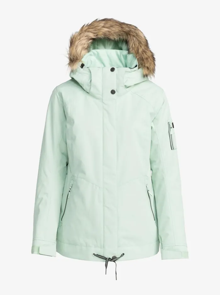 Roxy Snow Jackets Meade Technical Snow Jacket Cameo Green 8211 Women