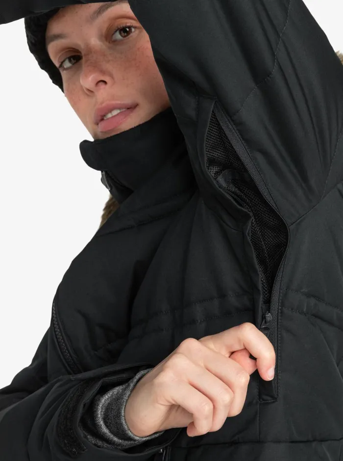 Roxy Snow Jackets Quinn Technical Snow Jacket True Black 8211 Women