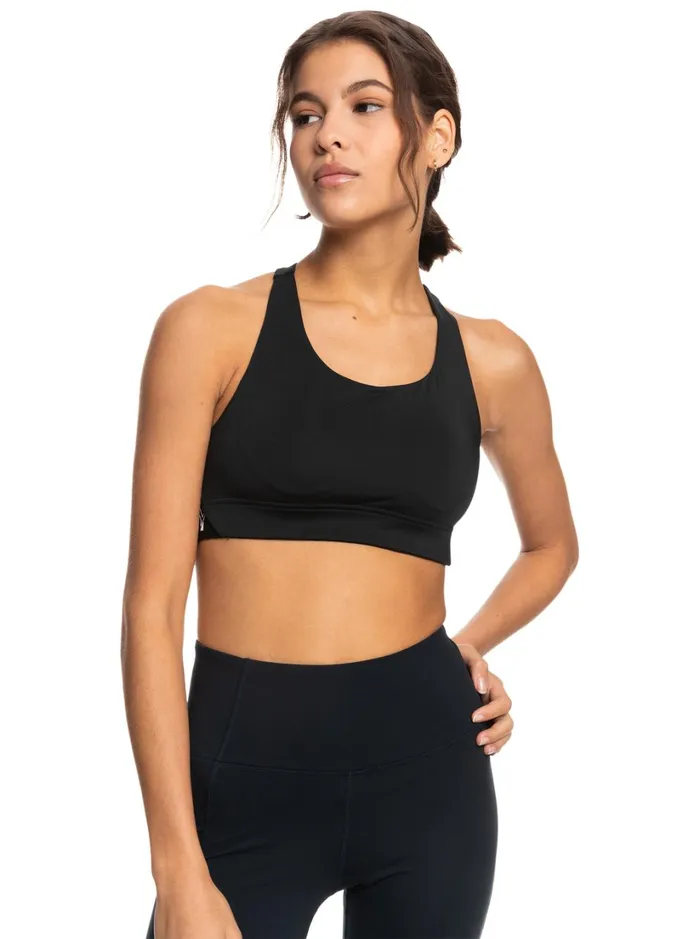 Roxy Sports Bras Bold Moves Sports Bra Anthracite 8211 Women