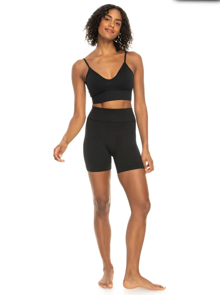 Roxy Sports Bras Chill Out Seamless Sports Bra Anthracite 8211 Women